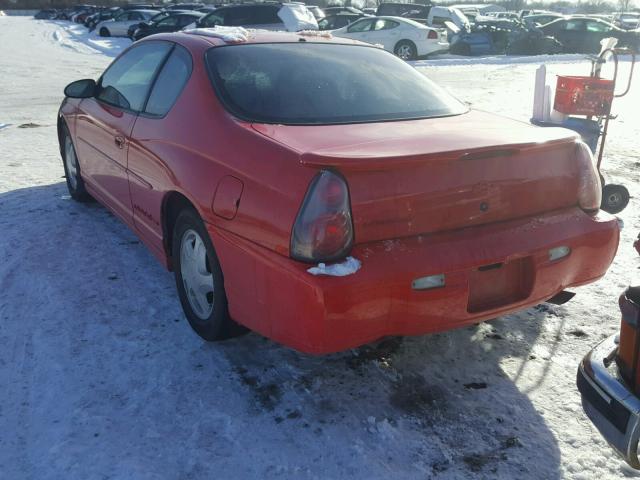 2G1WX12K7Y9242269 - 2000 CHEVROLET MONTE CARL RED photo 3