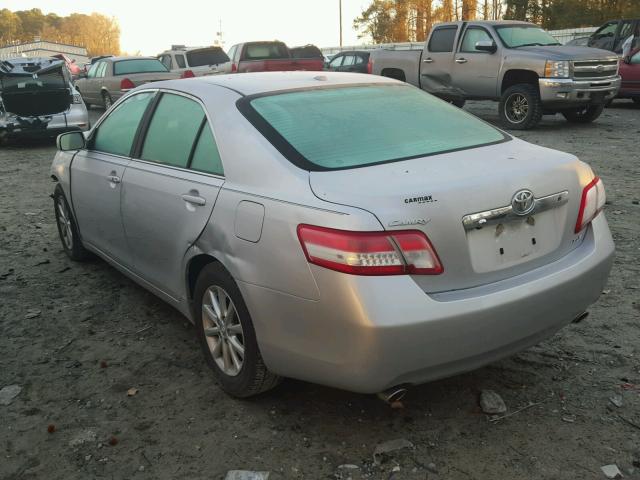 4T1BK3EK7AU107244 - 2010 TOYOTA CAMRY SE SILVER photo 3