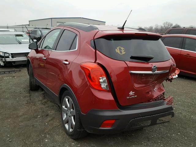 KL4CJCSB9EB575052 - 2014 BUICK ENCORE RED photo 3