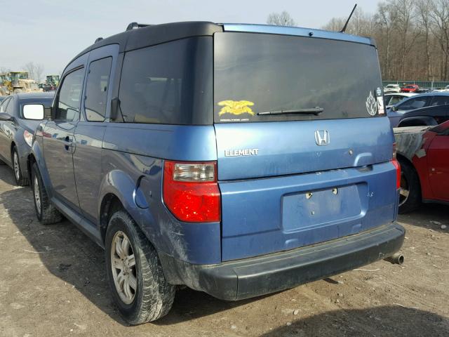 5J6YH28756L000375 - 2006 HONDA ELEMENT EX BLUE photo 3