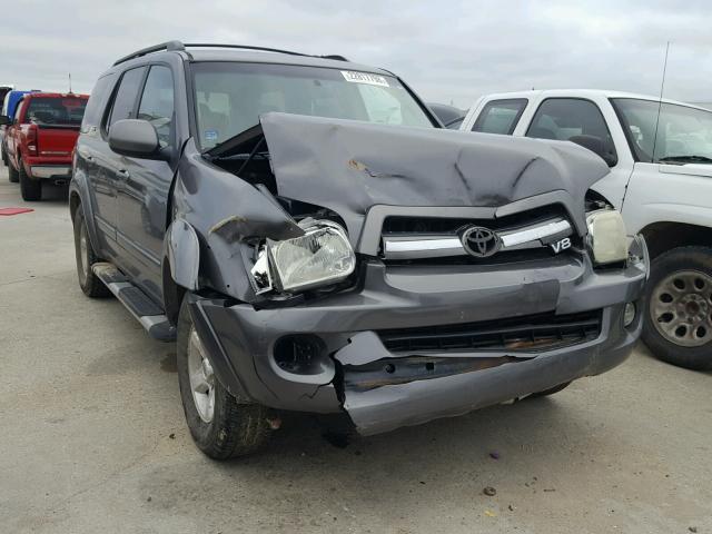 5TDZT34A95S246925 - 2005 TOYOTA SEQUOIA SR GRAY photo 1