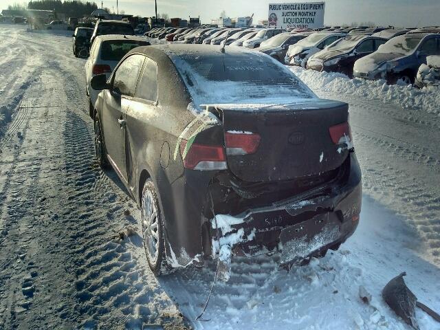 KNAFU6A24C5476371 - 2012 KIA FORTE EX BLACK photo 3