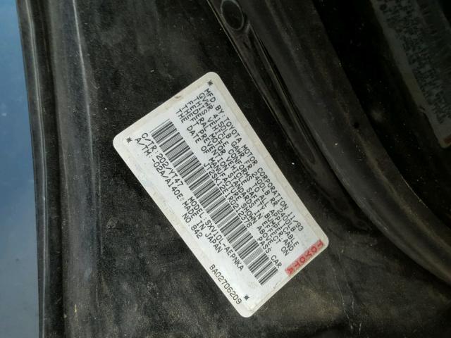 JT2SK12E1R0212378 - 1994 TOYOTA CAMRY LE BLACK photo 10