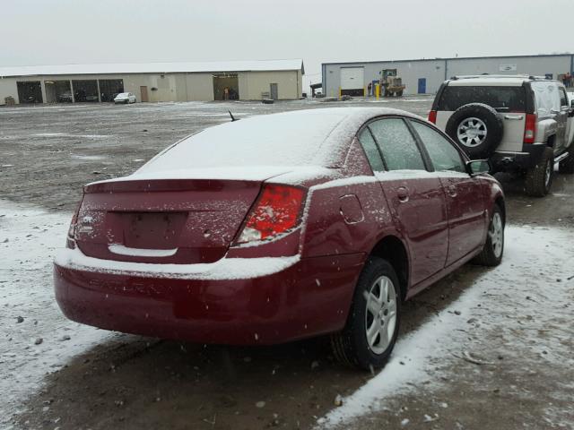 1G8AJ55F06Z193504 - 2006 SATURN ION LEVEL MAROON photo 4