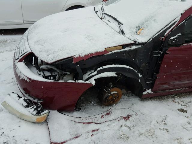 1G8AJ55F06Z193504 - 2006 SATURN ION LEVEL MAROON photo 9