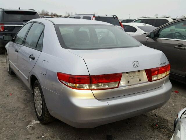 1HGCM56144A801966 - 2004 HONDA ACCORD DX SILVER photo 3