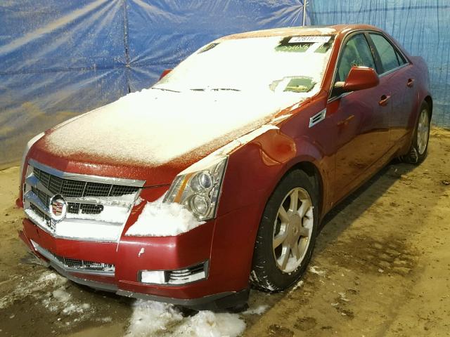 1G6DT57V980208836 - 2008 CADILLAC CTS HI FEA RED photo 2