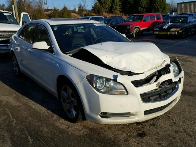 1G1ZH57B19F101989 - 2009 CHEVROLET MALIBU 1LT WHITE photo 1