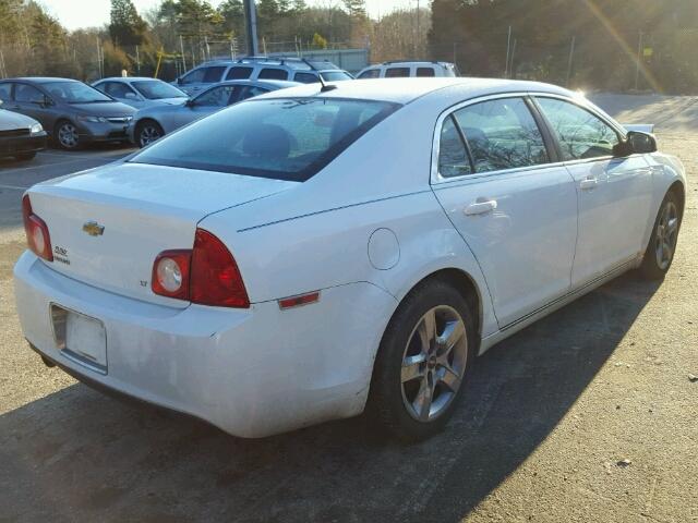 1G1ZH57B19F101989 - 2009 CHEVROLET MALIBU 1LT WHITE photo 4