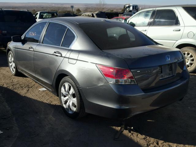 1HGCP26839A037506 - 2009 HONDA ACCORD EXL GRAY photo 3