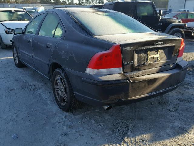 YV1RS592362539805 - 2006 VOLVO S60 2.5T BLACK photo 3