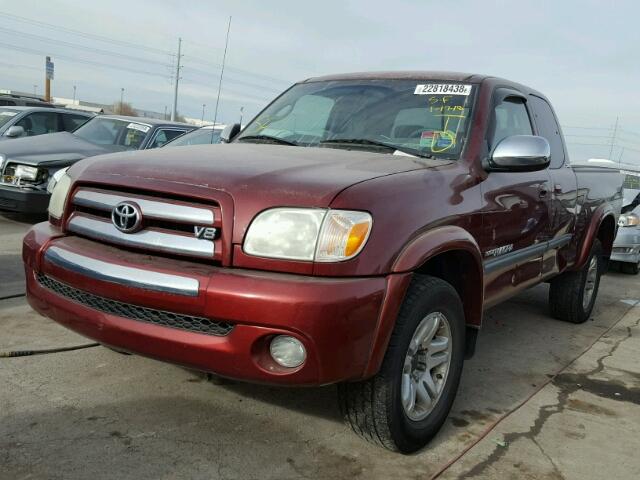 5TBBT44115S468911 - 2005 TOYOTA TUNDRA ACC RED photo 2