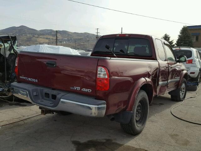 5TBBT44115S468911 - 2005 TOYOTA TUNDRA ACC RED photo 4