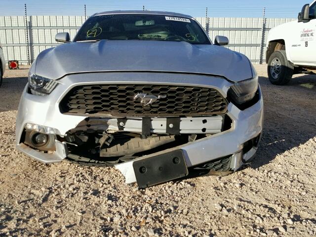 1FA6P8TH3F5305953 - 2015 FORD MUSTANG SILVER photo 9