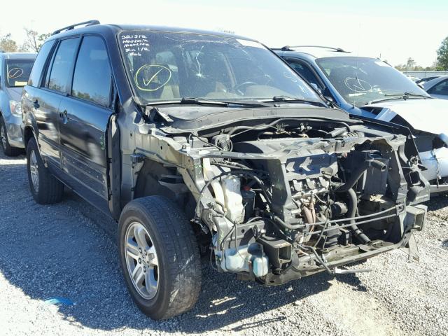 2HKYF18795H568833 - 2005 HONDA PILOT EXL BLACK photo 1