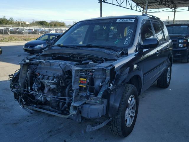 2HKYF18795H568833 - 2005 HONDA PILOT EXL BLACK photo 2