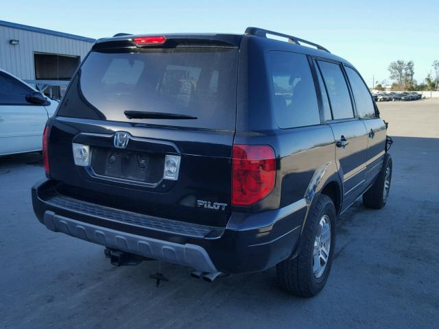 2HKYF18795H568833 - 2005 HONDA PILOT EXL BLACK photo 4