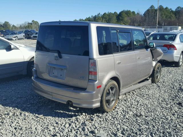 JTLKT334240155353 - 2004 TOYOTA SCION XB SILVER photo 4