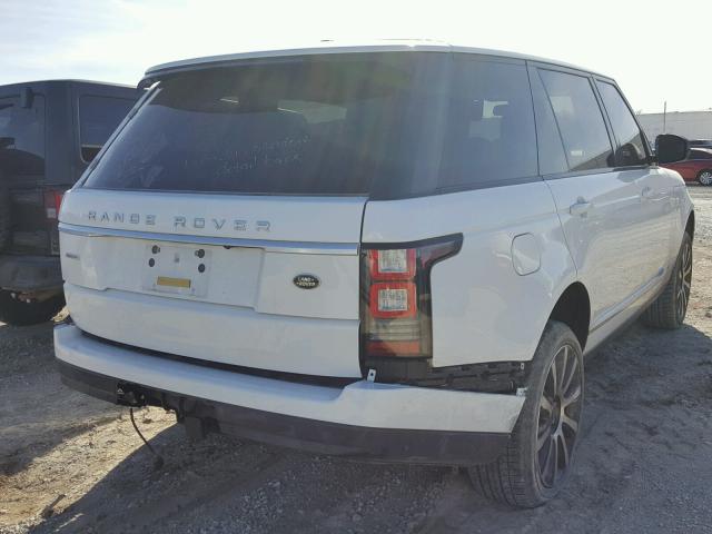 SALGS3TF4EA196268 - 2014 LAND ROVER RANGE ROVE WHITE photo 4