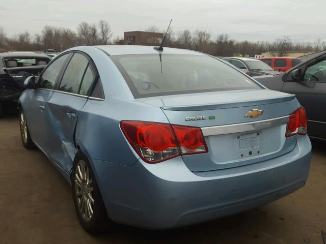 1G1PJ5SC4C7231763 - 2012 CHEVROLET CRUZE ECO BLUE photo 3