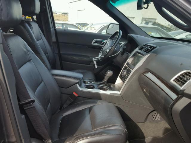 1FMHK8F8XBGA51908 - 2011 FORD EXPLORER L GRAY photo 5