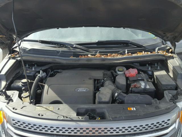 1FMHK8F8XBGA51908 - 2011 FORD EXPLORER L GRAY photo 7