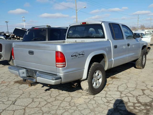 1D7HG38X03S122583 - 2003 DODGE DAKOTA QUA SILVER photo 4