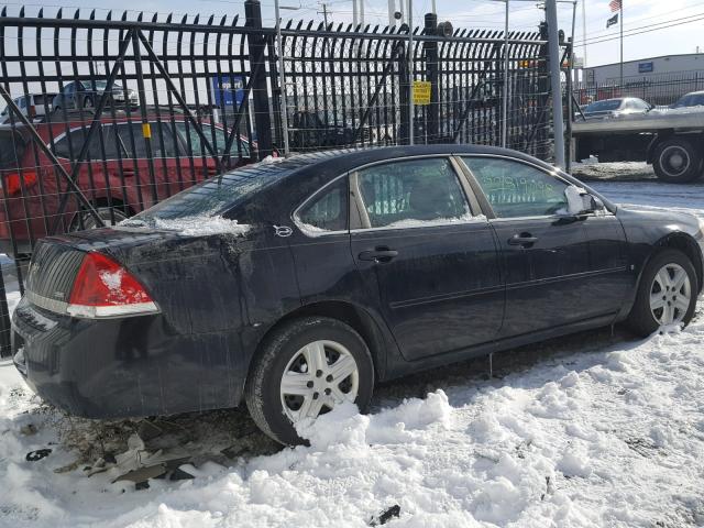 2G1WB58K781365310 - 2008 CHEVROLET IMPALA LS BLACK photo 4