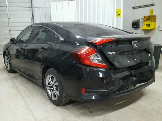 19XFC2F54GE007051 - 2016 HONDA CIVIC LX BLACK photo 3