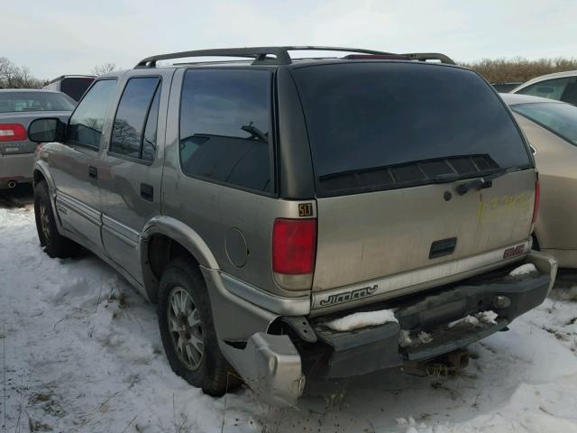 1GKDT13W1X2554844 - 1999 GMC ENVOY GRAY photo 3