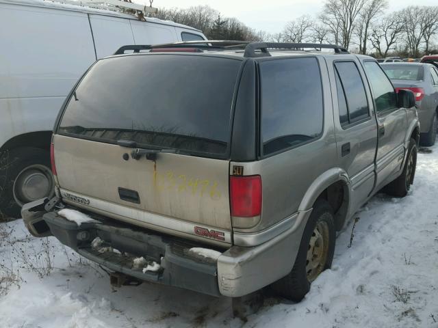 1GKDT13W1X2554844 - 1999 GMC ENVOY GRAY photo 4