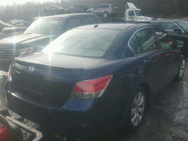 1HGCP26889A018787 - 2009 HONDA ACCORD EXL BLUE photo 4