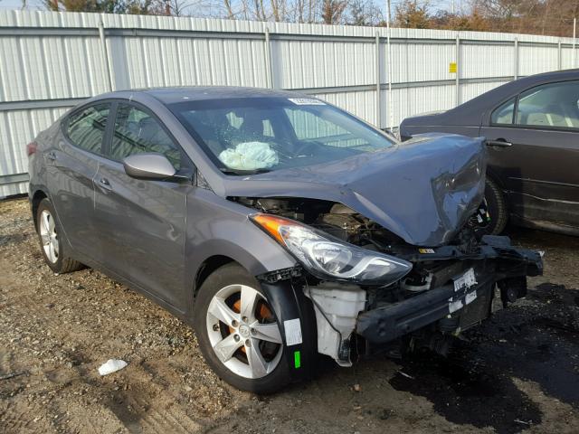 5NPDH4AE4DH300967 - 2013 HYUNDAI ELANTRA GL GRAY photo 1