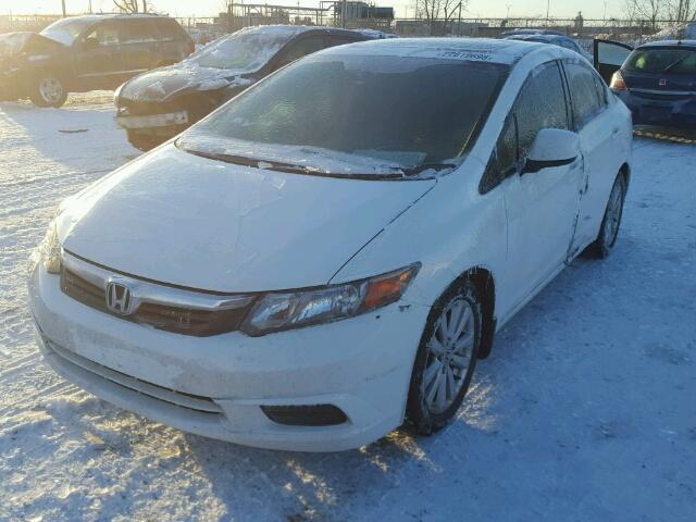 2HGFB2F59CH031610 - 2012 HONDA CIVIC LX WHITE photo 2