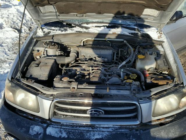 JF1SG63653H734765 - 2003 SUBARU FORESTER 2 SILVER photo 7