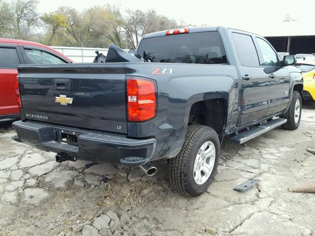 3GCUKREC1JG130997 - 2018 CHEVROLET SILVERADO BLUE photo 4