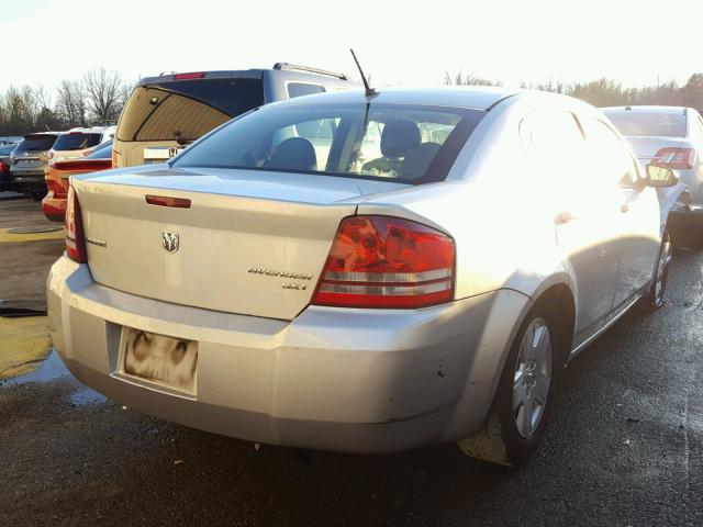 1B3CC4FB4AN228920 - 2010 DODGE AVENGER SX SILVER photo 4