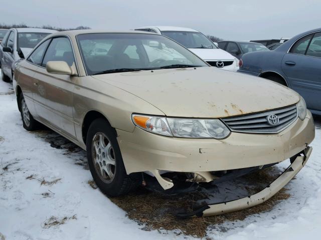 2T1CE22P02C012632 - 2002 TOYOTA CAMRY SOLA GOLD photo 1