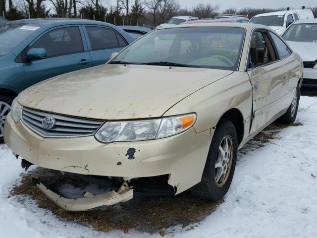 2T1CE22P02C012632 - 2002 TOYOTA CAMRY SOLA GOLD photo 2