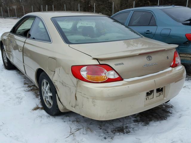 2T1CE22P02C012632 - 2002 TOYOTA CAMRY SOLA GOLD photo 3