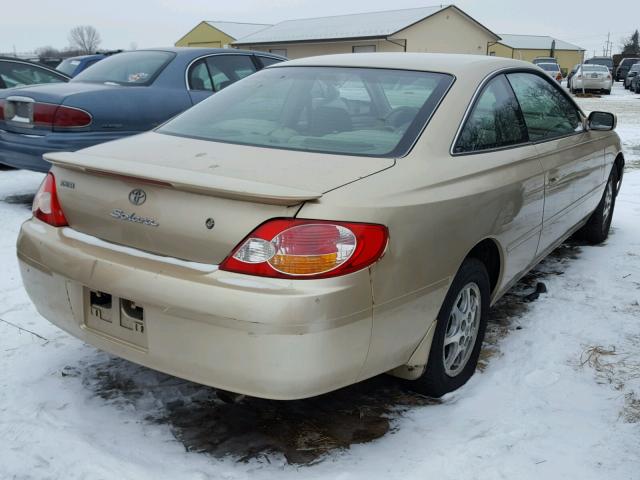 2T1CE22P02C012632 - 2002 TOYOTA CAMRY SOLA GOLD photo 4