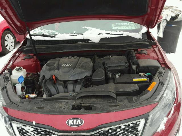 5XXGM4A77FG376045 - 2015 KIA OPTIMA LX BURGUNDY photo 7