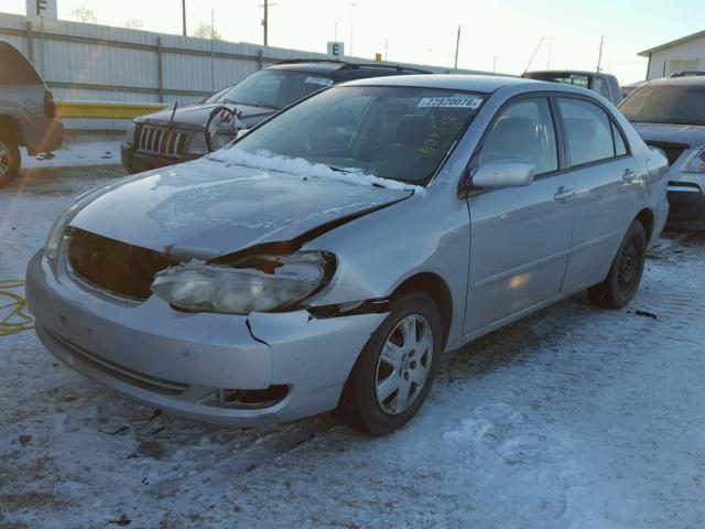 1NXBR32E75Z401856 - 2005 TOYOTA COROLLA CE SILVER photo 2