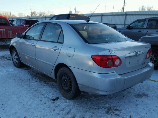 1NXBR32E75Z401856 - 2005 TOYOTA COROLLA CE SILVER photo 3