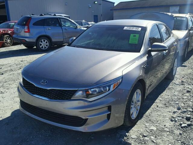 5XXGT4L3XGG110274 - 2016 KIA OPTIMA LX CHARCOAL photo 2