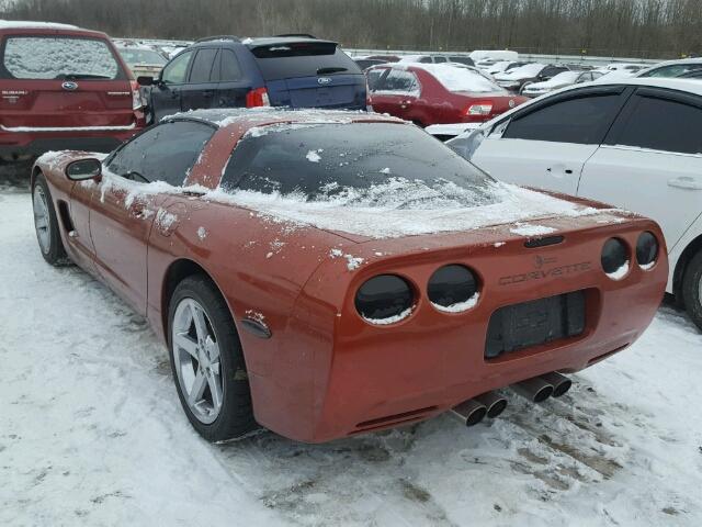 1G1YY22G015106740 - 2001 CHEVROLET CORVETTE ORANGE photo 3