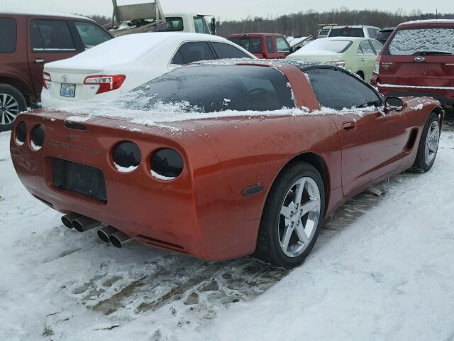 1G1YY22G015106740 - 2001 CHEVROLET CORVETTE ORANGE photo 4