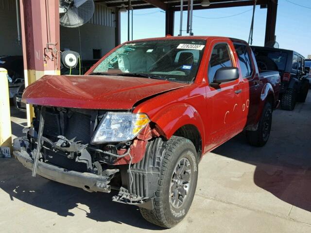 1N6AD0ER9FN759836 - 2015 NISSAN FRONTIER S RED photo 2