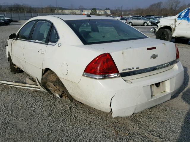 2G1WB58N881306115 - 2008 CHEVROLET IMPALA LS WHITE photo 3