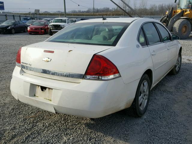 2G1WB58N881306115 - 2008 CHEVROLET IMPALA LS WHITE photo 4